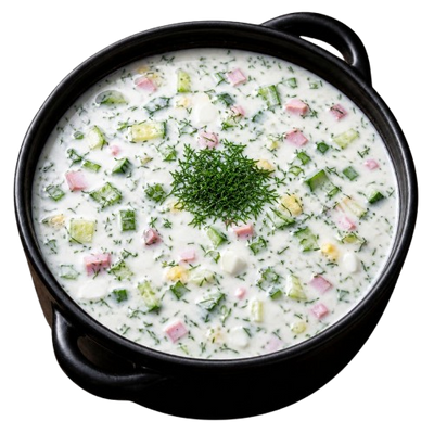 Okroshka With Kefir (500ml) and Borjomi (330ml)