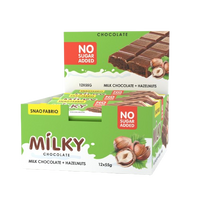SNAQ FABRIQ Milk Chocolate with Choco-nut ( hazelnuts ) filling box 12 pcs