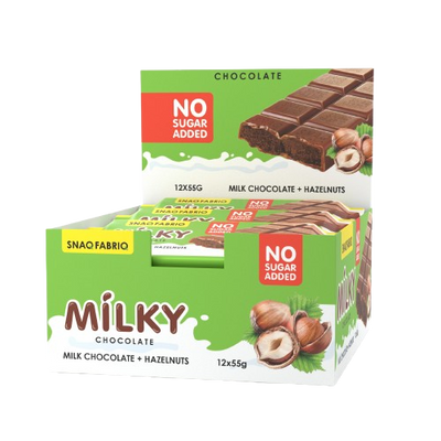 SNAQ FABRIQ Milk Chocolate with Choco-nut ( hazelnuts ) filling box 12 pcs
