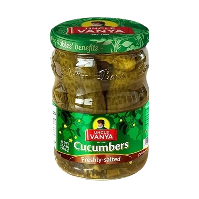 Uncle Vanya Salted Cucumbers "Freshly Salted" ~950g