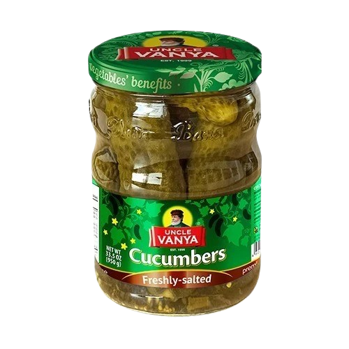 Uncle Vanya Salted Cucumbers "Freshly Salted" ~950g