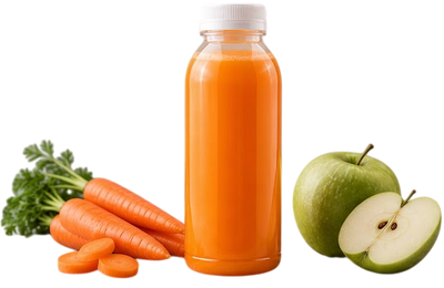 Freshly Squeezed Apple/Carrot Juice