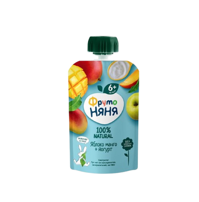 Fruto Nanny Fruit Puree with Yogurt Apple Mango