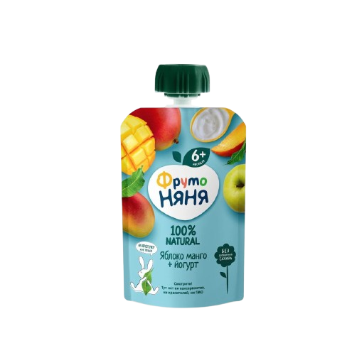 Fruto Nanny Fruit Puree with Yogurt Apple Mango