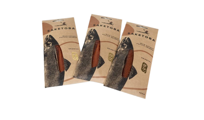 Salmon sticks softly dried