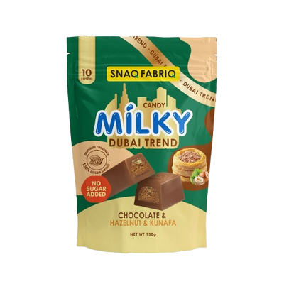 Snaq Fabriq Milk Chocolate Dubai Trend Hazelnut and Kunafa