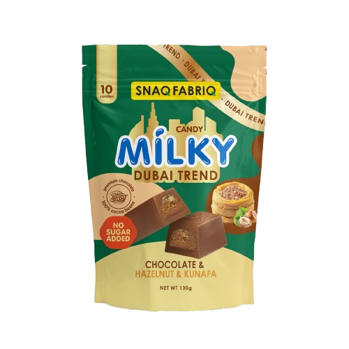 Snaq Fabriq Milk Chocolate Dubai Trend Hazelnut and Kunafa