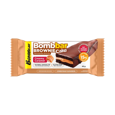 BOMBBAR Brownie Cake Creamy Caramel