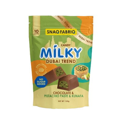 Snaq Fabriq Milk Chocolate Dubai Trend Pistachio paste and Kunafa