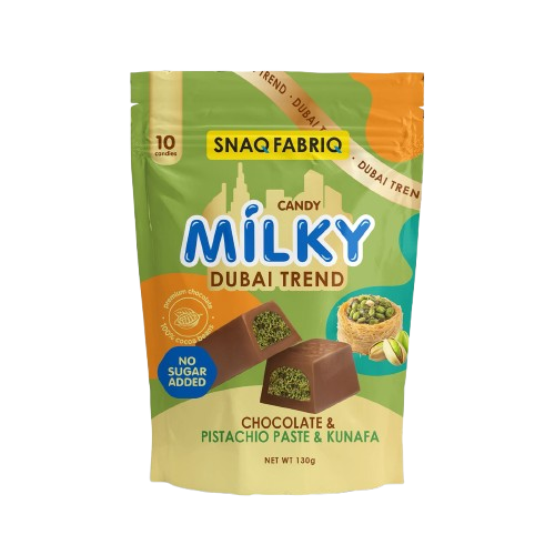 Snaq Fabriq Milk Chocolate Dubai Trend Pistachio paste and Kunafa