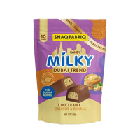 Snaq Fabriq Milk Chocolate Dubai Trend Cashew and Kunafa
