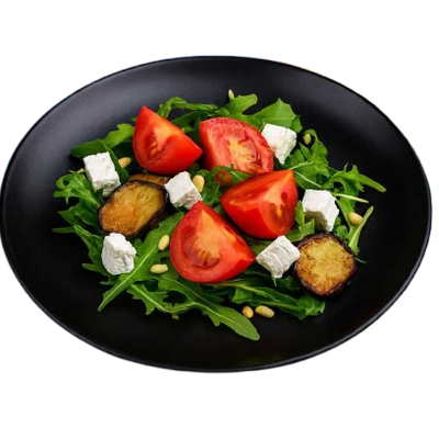 SALAD WITH EGGPLANT AND CHEESE