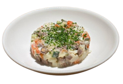 Signature Wellty Olivier with Beef Tongue salad