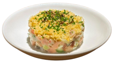 Wellty Salmon Mimoza salad