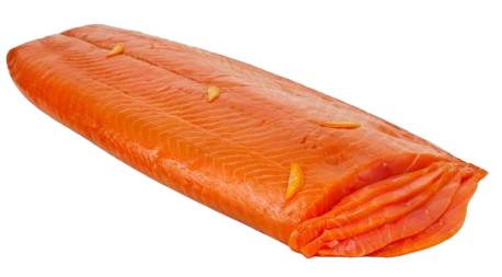 Cold Smoked King salmon with Orange,Honey and Ginger