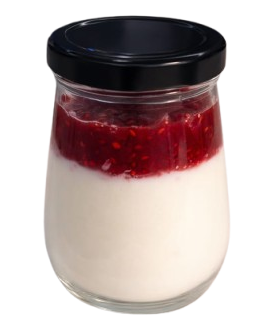 Homemade Cottage Cheese (9% FAT) with Sour Cherry Preserve (no sugar added)