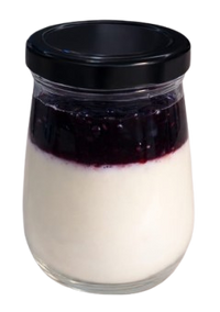 HomeMade Cottage Cheese  (9 % FAT) with Blackberry Preserve (no sugar added)
