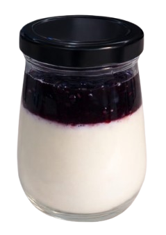 HomeMade Cottage Cheese  (9 % FAT) with Blackberry Preserve (no sugar added)