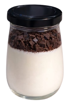 Homemade Greek Yogurt  with Milk Chokolate Pieces