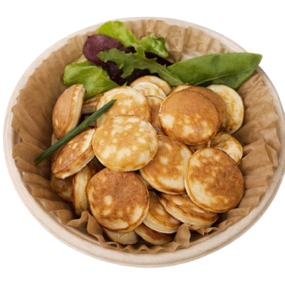 Mini Pancake with salami and cheese ~35 pcs