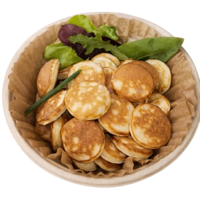 Mini Pancake with salami and cheese ~35 pcs