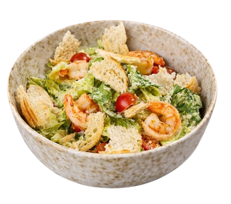 Chef's Caesar Salad with Shrimps