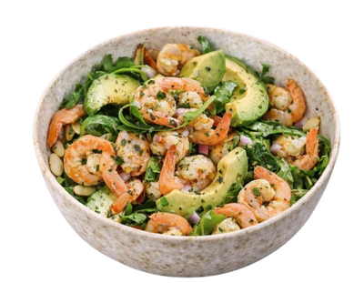 Chef's Avocado Argula & Shrimps Salad