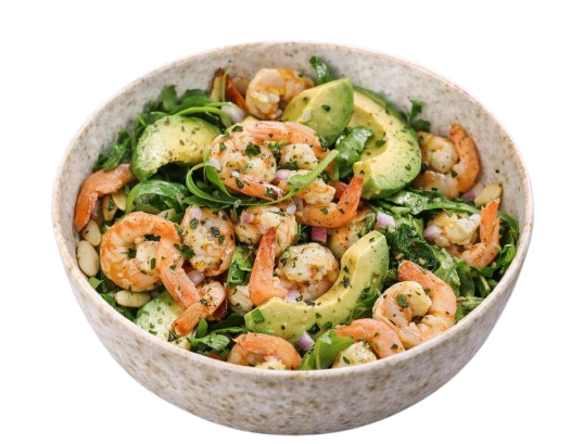 Chef's Avocado Argula & Shrimps Salad