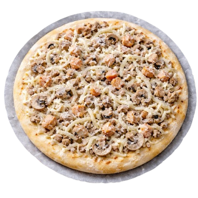 Pizza with Chicken and  Mushrooms (Frozen)
