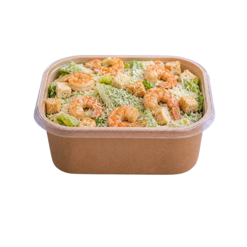 Caesar Salad with Shrimps