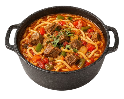 Pot of Traditional Lagman Soup ~1000 ml