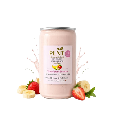 Probiotic Yogurt With Protein, Strawberries and Banana  (no added sugar)