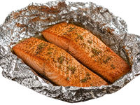 Baked Salmon in foil ~1000g