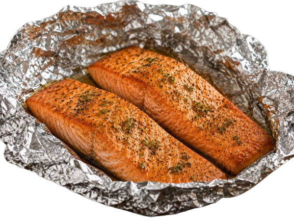 Baked Salmon in foil ~1000g