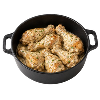 Pot of Chicken drumsticks in Garlic Mayo Sauce ~1000 g