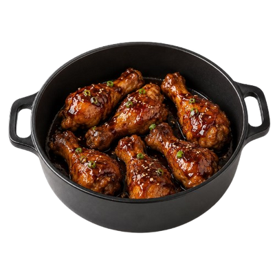 Pot of Chicken drumsticks in Teriyaki Sauce ~1000 g