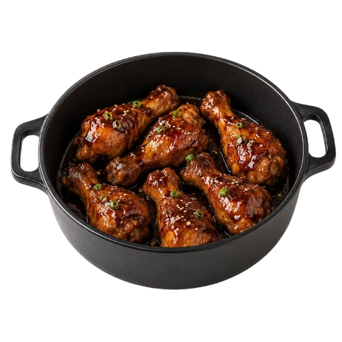 Pot of Chicken drumsticks in Teriyaki Sauce ~1000 g