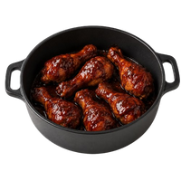 Pot of Chicken drumsticks in BBQ Sauce ~1000 g