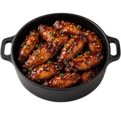 Pot of Chicken Wings in Teriyaki Sauce ~500 g