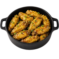 Pot of Chicken Wings in Honey Mustard Sauce ~500 g