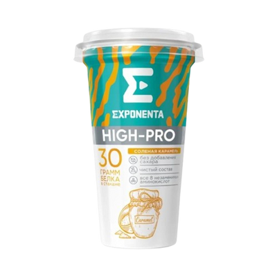 Exponenta Fermented Milk Drink Salted Caramel Fat -Free