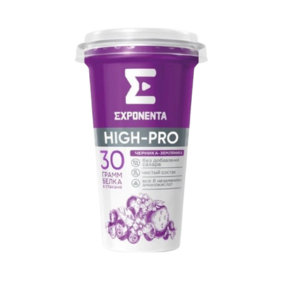 Exponenta Fermented Milk Drink Blueberry-Strawberry Fat -Free