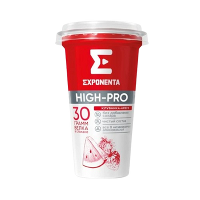 Exponenta Fermented Milk Drink Strawberry-Watermelon Fat -Free