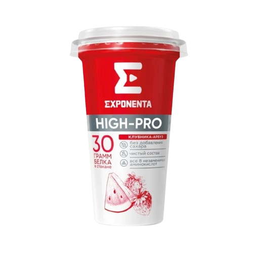 Exponenta Fermented Milk Drink Strawberry-Watermelon Fat -Free