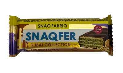 SNAQ FABRIQ Glazed Wafer Bar Pistachio kunafa