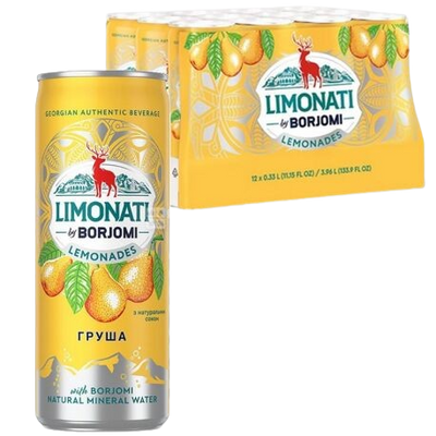 Borjomi Pear Limonati 12*330ml box