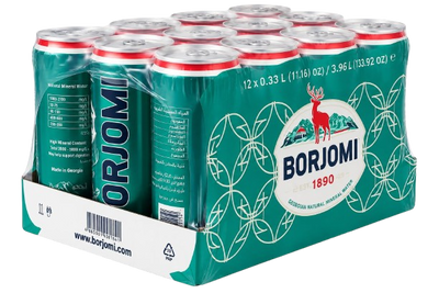 Borjomi Natural Mineral Water Box (330 ml * 12 Cans)