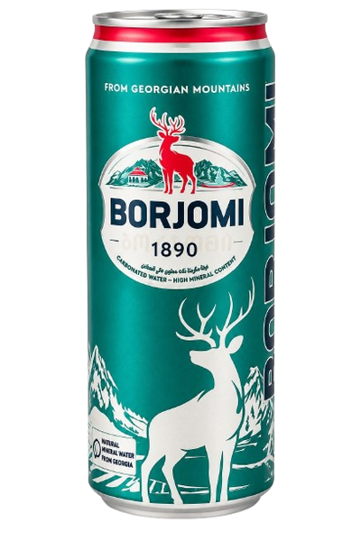 Borjomi Natural Mineral Water -  Can 330 ml