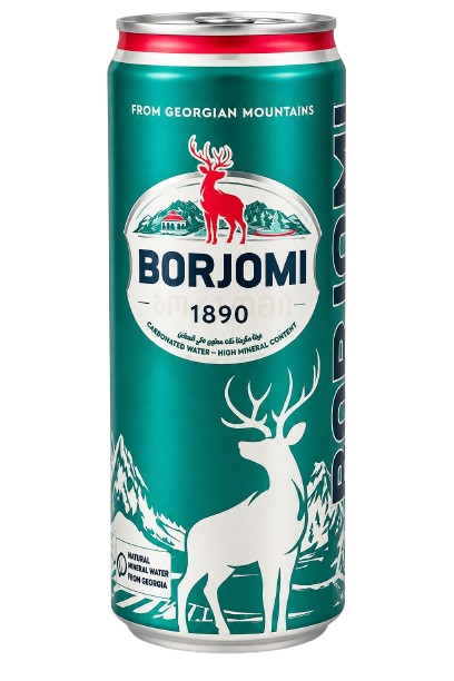 Borjomi Natural Mineral Water -  Can 330 ml