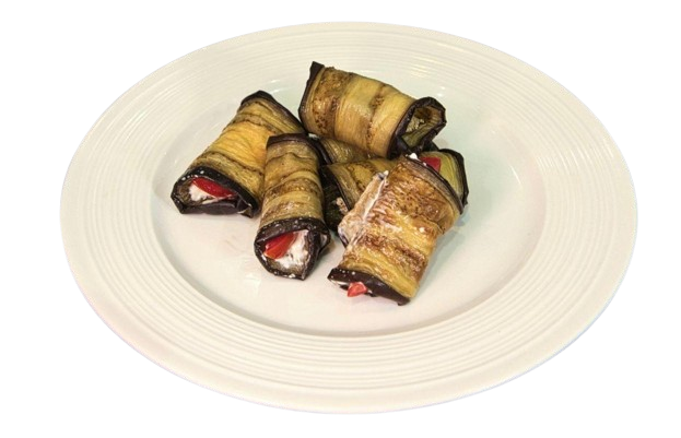 Rolled Eggplant with Cheese